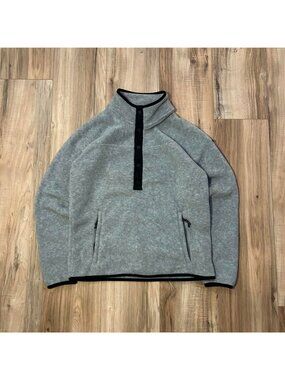 Burton Fleece Pullover Jacket Womens Small Gray
